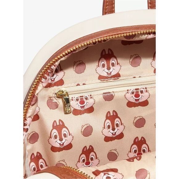 Loungefly Disney Chip & Dale Chenille Patch Mini Backpack - Picture 5 of 5